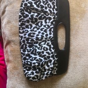 Zebra clutch bag